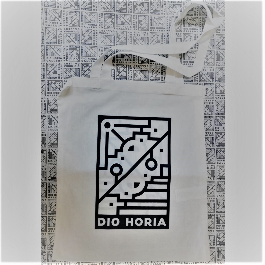 Logo White Tote Bag by Dio Horia Gallery.